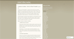 Desktop Screenshot of animalwelfareguardian.com